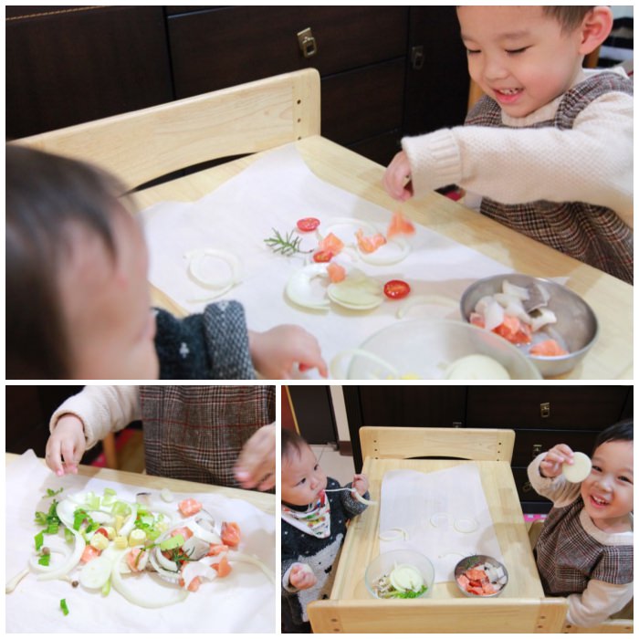 【親子共作食譜】孩子的第一道料理-爐烤紙包海鮮
