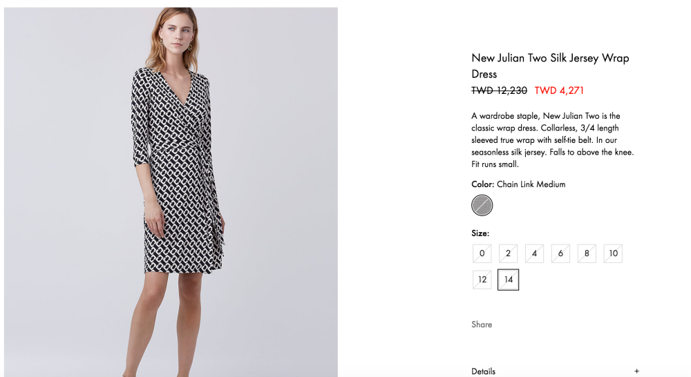 凱特王妃愛牌-Diane von Furstenberg (DVF) ，讓女人一秒卸下偽裝，露出性感的wrap dress