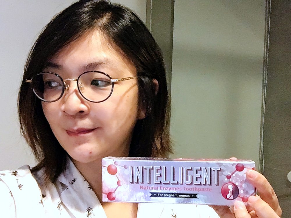 孕吐怎麼辦 ? 推薦因特力淨Intelligent孕婦牙膏，讓我不再害喜吐得要命