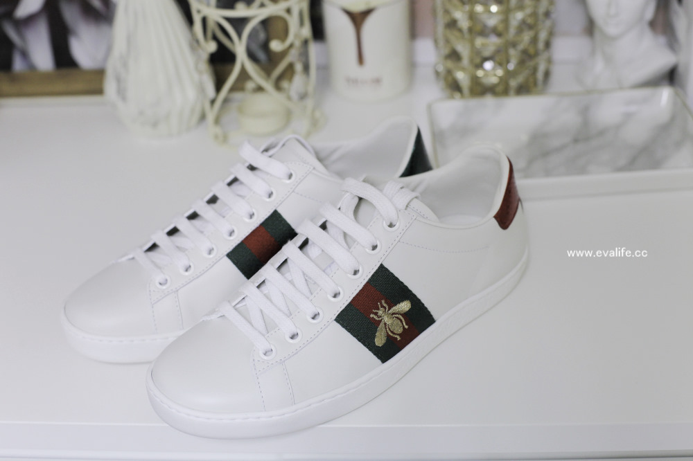 【精品鞋開箱】Gucci Ace 蜜蜂鞋穿搭分享，如何挑尺寸？在哪裡買最划算呢？