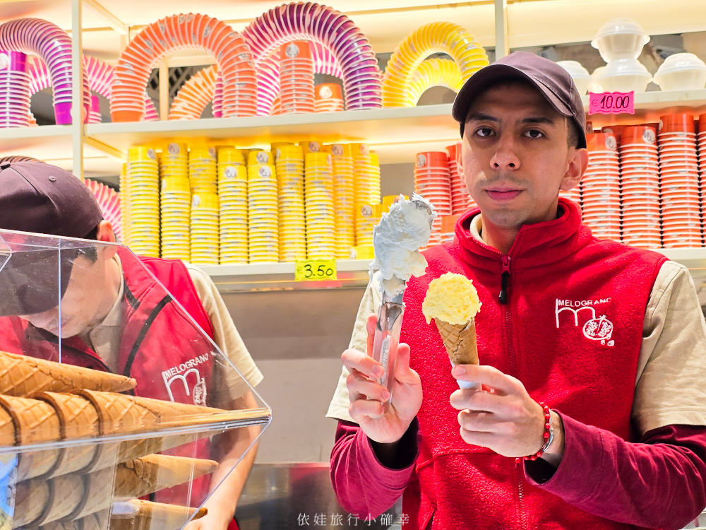 【羅馬許願池美食】Melograno Gelato石榴冰淇淋店，據說是奧黛麗赫本主演的電影《羅馬假期》中的理髮廳改建