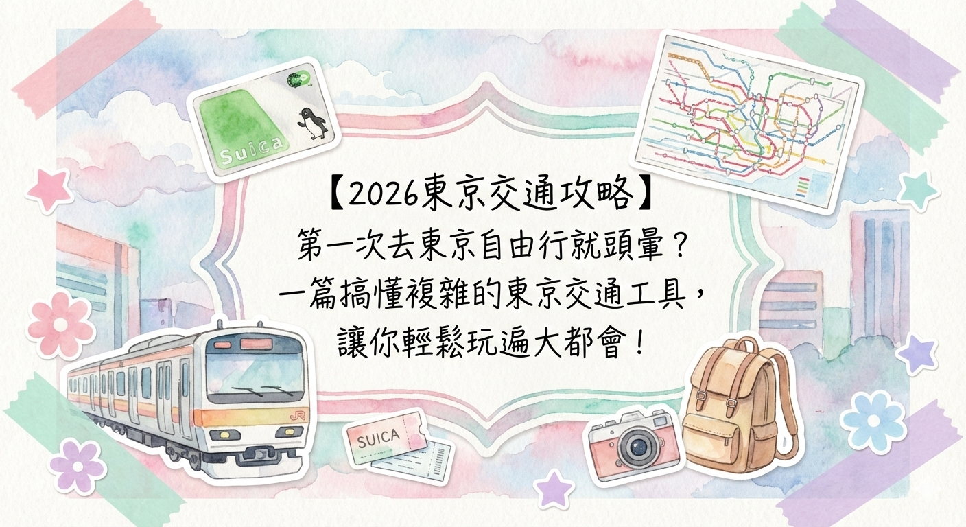 網站近期文章：【2026東京交通攻略】第一次去東京自由行就頭暈？一篇搞懂複雜的東京交通工具，讓你輕鬆玩遍大都會！