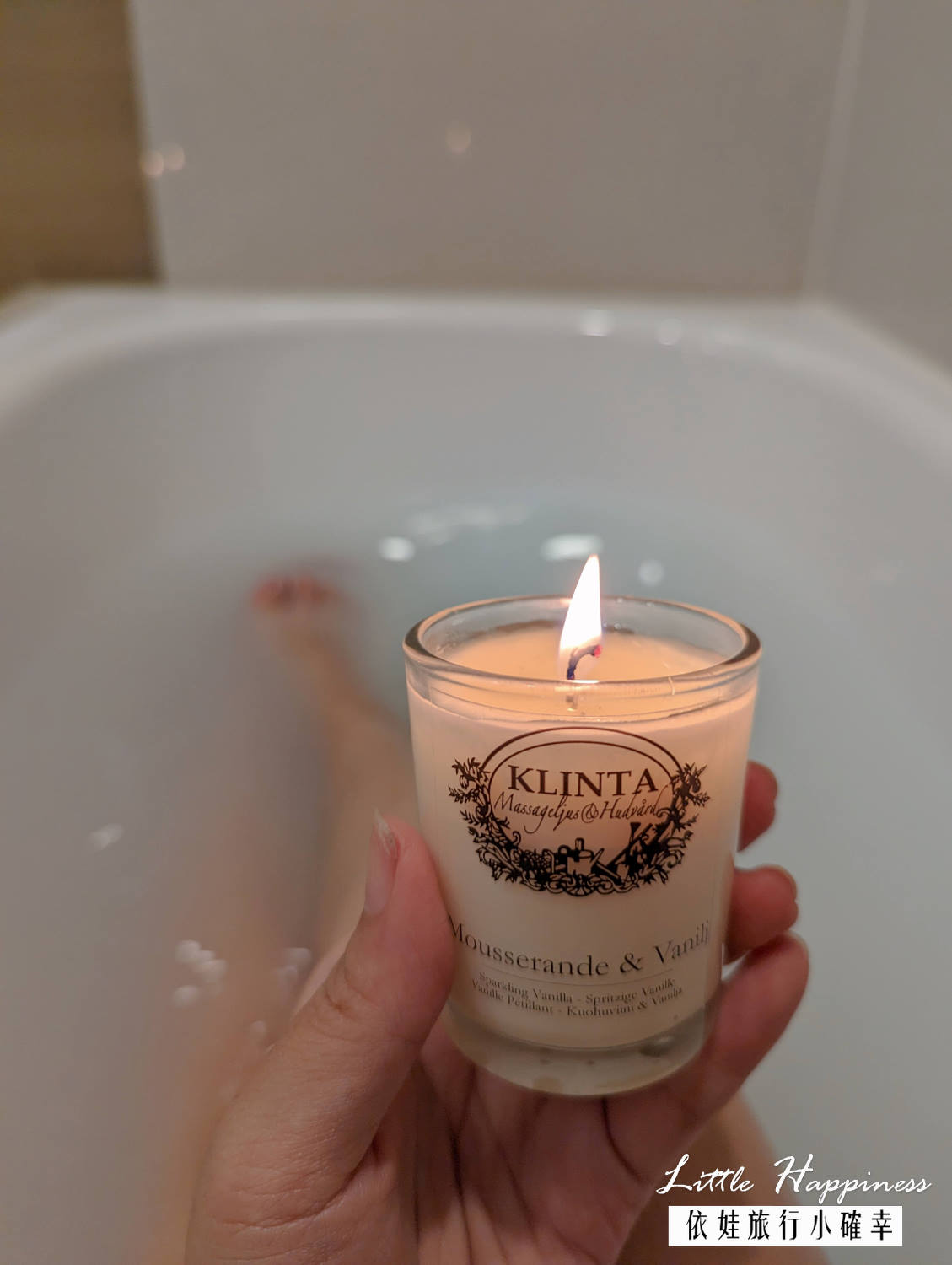 Klinta香氛按摩蠟燭讓你在家做SPA，傳遞瑞典頂級天然蠟燭的幸福感，木質調或香檳氣味都適合當作聖誕禮物@依娃旅行小確幸