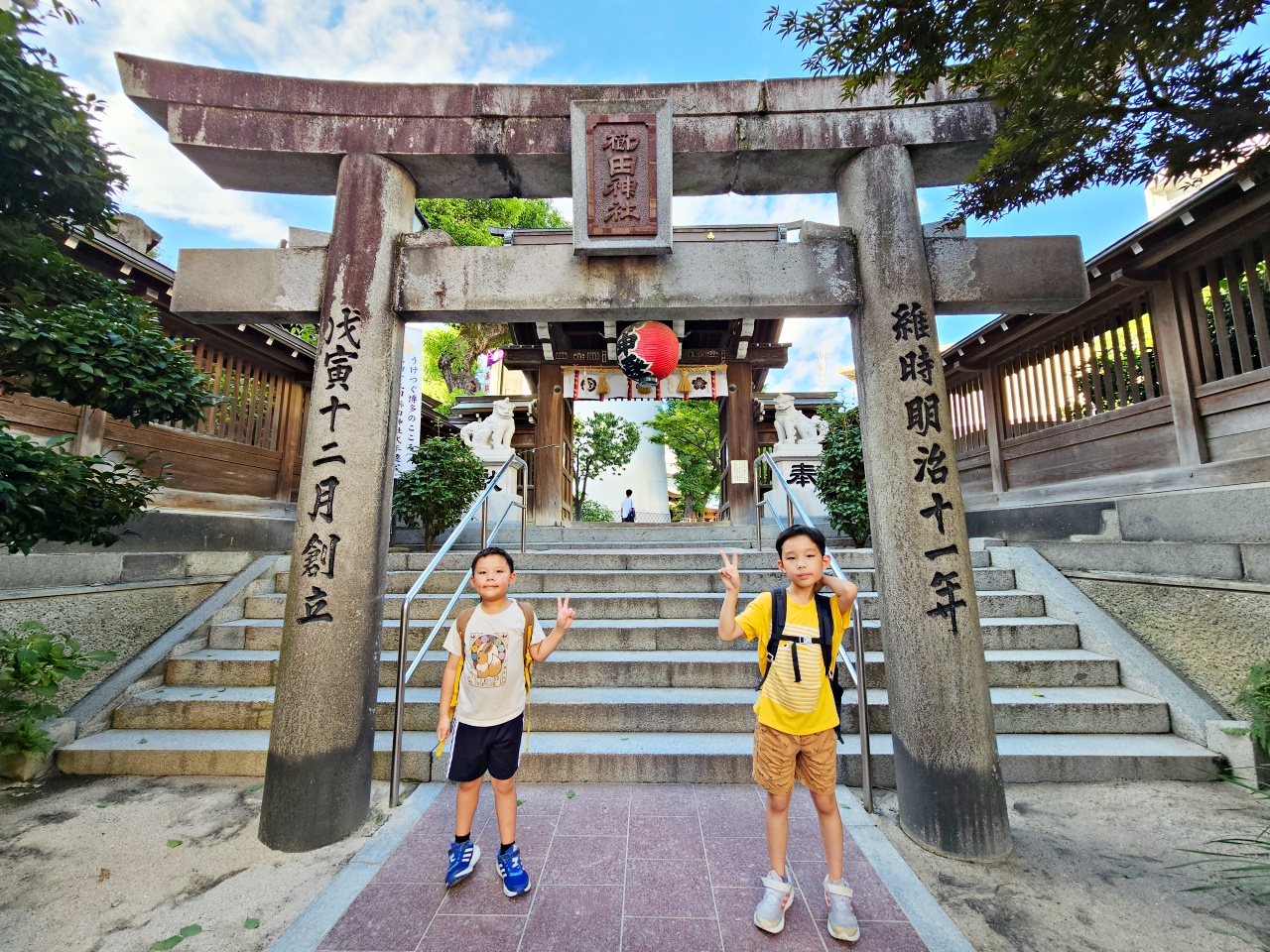 【福岡免費景點】櫛田神社欣賞千年銀杏、靈驗臥牛、博多祇園山笠、喝起來鹹鹹的仙鶴手水舍