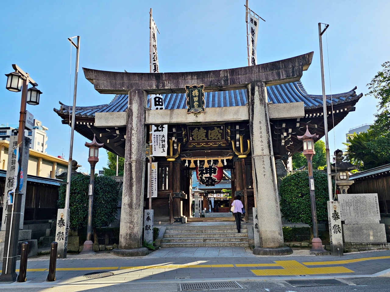 【福岡免費景點】櫛田神社欣賞千年銀杏、靈驗臥牛、博多祇園山笠、喝起來鹹鹹的仙鶴手水舍