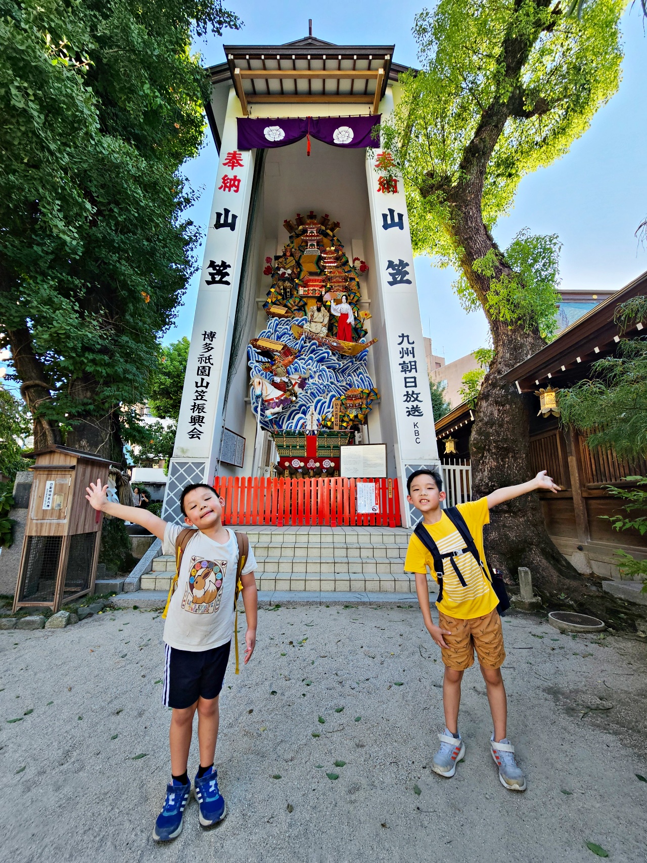 【福岡免費景點】櫛田神社欣賞千年銀杏、靈驗臥牛、博多祇園山笠、喝起來鹹鹹的仙鶴手水舍