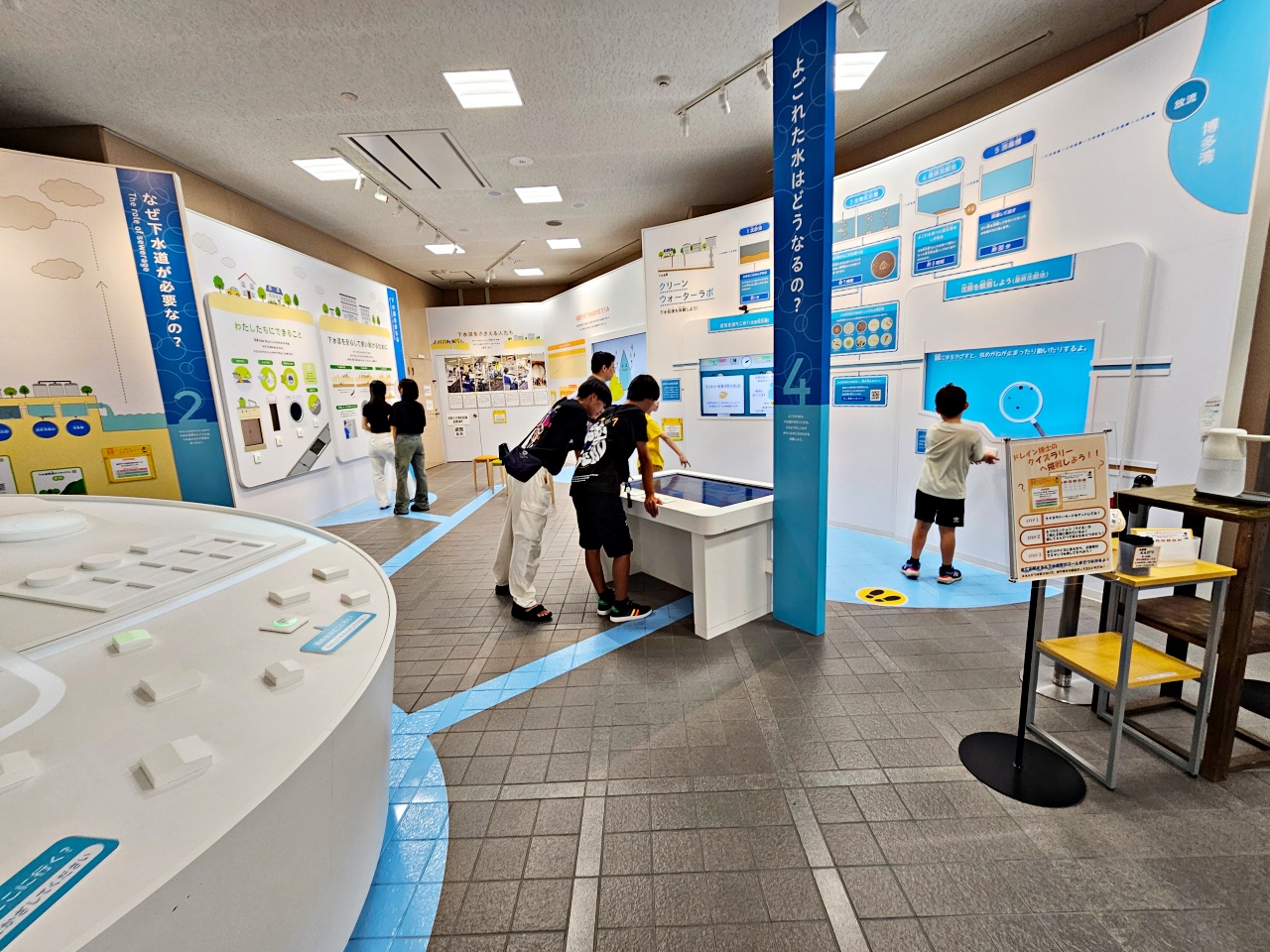 九州福岡下水道博物館，櫛田神社、運河城順遊親子景點，而且是免費入場又富有教育意義