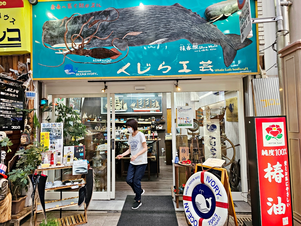 長崎購物逛街攻略，靠近景點眼鏡橋的觀光大道～浜町商店街，百年長崎蛋糕伴手禮、手作工藝、唐吉訶德血拼一次滿足