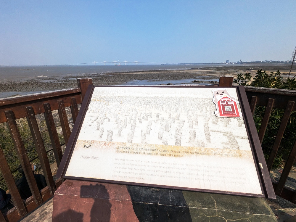 金門建功嶼夕陽美景免費景點，「金門的摩西分海」走在海上步道和牡蠣人裝置藝術拍美照，還有鱟與招潮蟹濕地生態