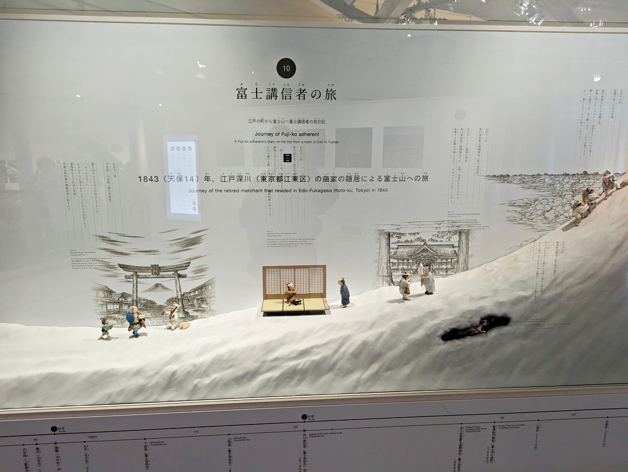 河口湖免費景點推薦，富士山世界遺產中心超巨大「富嶽三六〇」好壯觀！搖曳露營官方集章處 適合親子共學