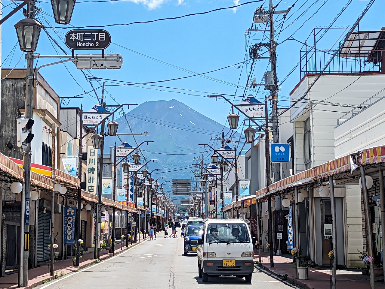 河口湖免費景點｜IG網美最愛打卡富士山老街～必去吉田本町商店街＆順遊金鳥居，拍出昭和風美照