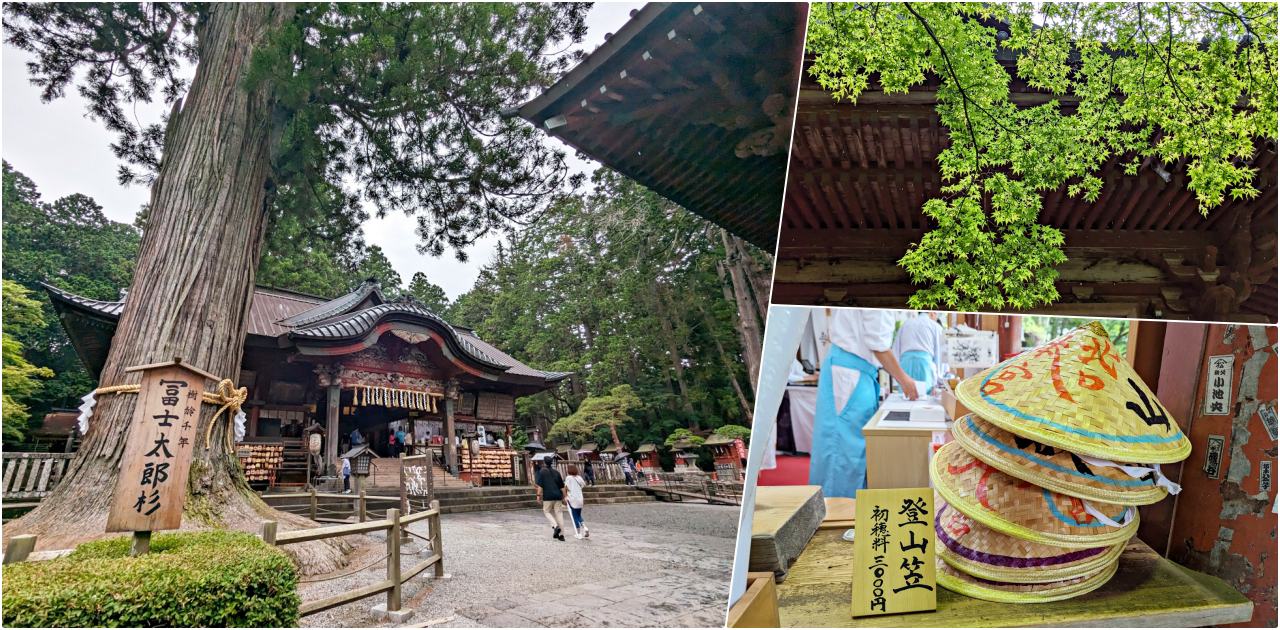 日本河口湖免費景點，1900年以上歷史的北口本宮富士淺間神社，日本現存最大的木造鳥居，與富士山一起被列為世界文化遺產。