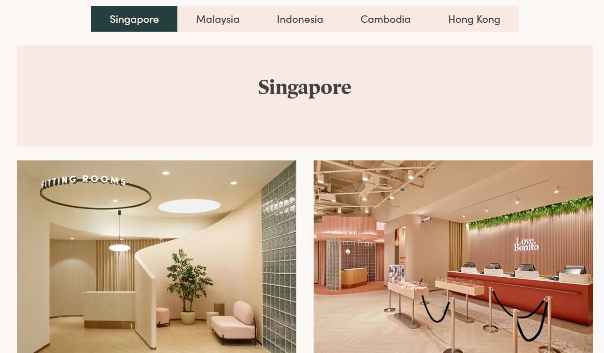 Love, Bonito開箱/評價/購物教學，新加坡超夯新創服裝品牌，東南亞多區有實體門市
